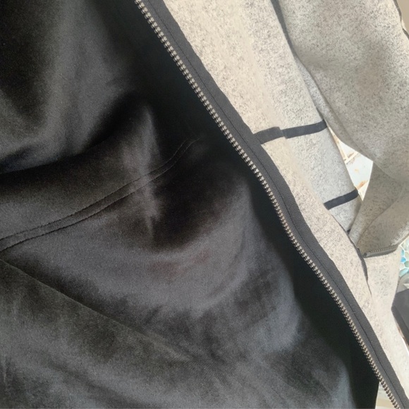 Wooly Bully Wear Vail Gray Black Trim Velvet Fleece Lined Jacket Size Small BNWT - Picture 6 of 11